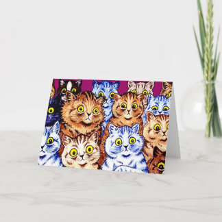 Coole Katzen von Louis Wain Karte