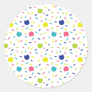 Coole Katzenaufkleber Runder Aufkleber