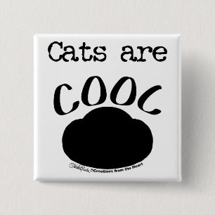 Coole Katzenauflage Button