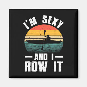 Coole Kayak-Kunst für Männer Frauen Kayaker Rudern Magnet