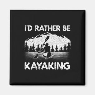Coole Kayaking-Kunst für Männer Frauen Kayak Padde Magnet