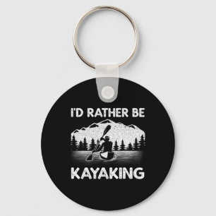 Coole Kayaking-Kunst für Männer Frauen Kayak-Padde Schlüsselanhänger