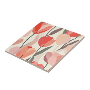 Coole Keramik-Fliesen mit Blumenmuster für einen d Fliese