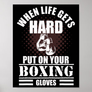 Coole Kickboxen und Boxen Sprüche Poster
