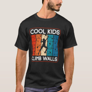 Coole Kids Klettern an Wänden Rock Klettern Boulde T-Shirt