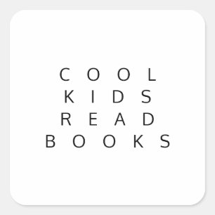 COOLE KIDS LESEN BÜCHER Sticker