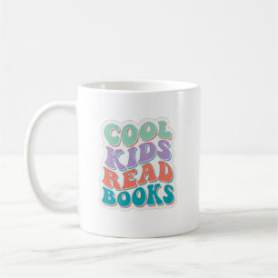 Coole Kids lesen Bücher - wellenförmiger Buchliebh Kaffeetasse