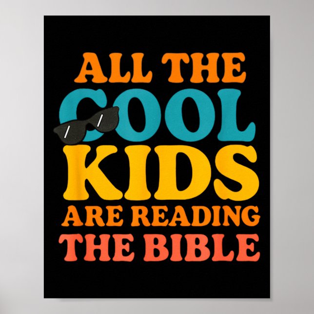 Coole Kids lesen die Bibel  Poster (Vorne)