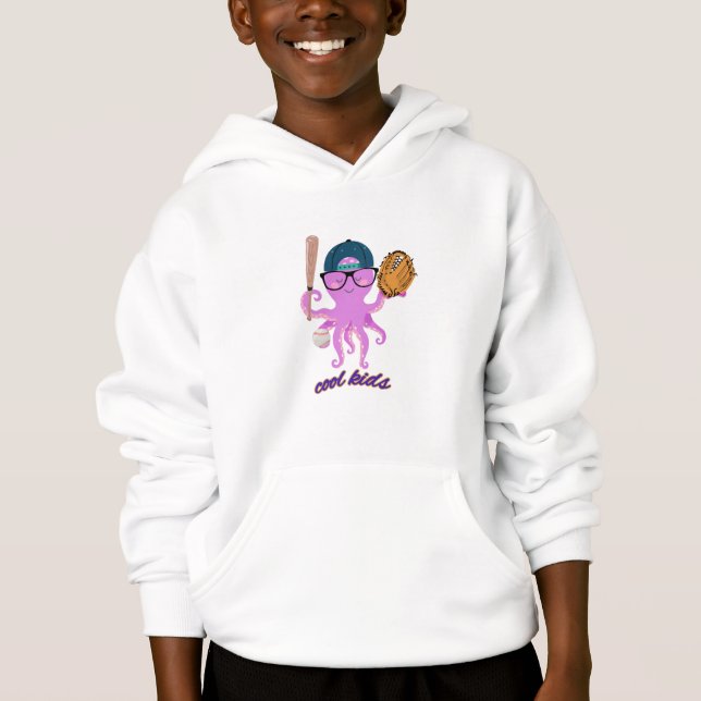 Coole Kids Octopus Hoodie (Vorderseite)