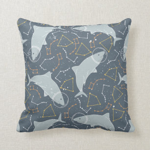 Coole Kids Space Shark Stars & Constellation Kissen