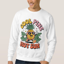 Coole Kiefer Heiße Sonne Retro Ananas Sommer Stimm