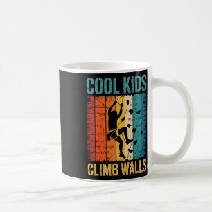 Coole Kinder Klettern Wände Rock Klettern Boulderi Kaffeetasse