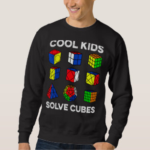 Coole Kinder lösen Kuben Funny Speedcubi Speedsolv Sweatshirt
