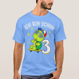 Coole Kinder Schildkrte 3 Geburtstag T-Shirt