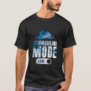 Coole Kinder Snowmobilmodus auf dem Schneemobil T-Shirt