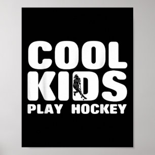 Coole Kinder spielen Feldhockey Mädchen Poster