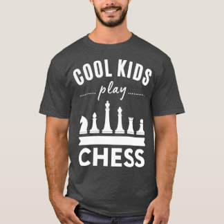 Coole Kinder spielen Schach 4 T-Shirt