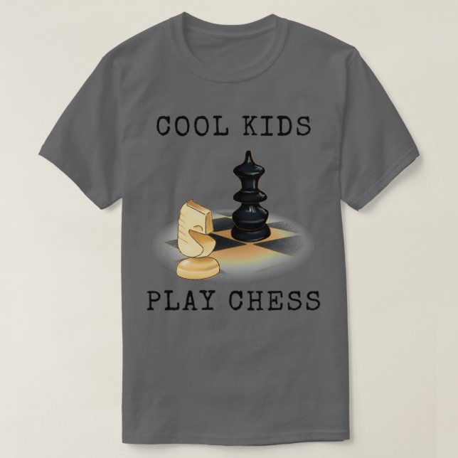 Coole Kinder spielen Schach (7) T-Shirt (Design vorne)