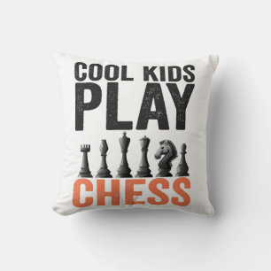 Coole Kinder spielen Schach Funny Schach Board Lie Kissen