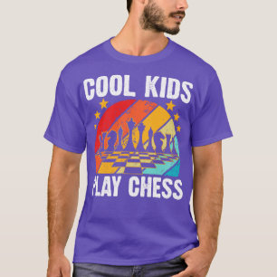 Coole Kinder spielen Schach T-Shirt