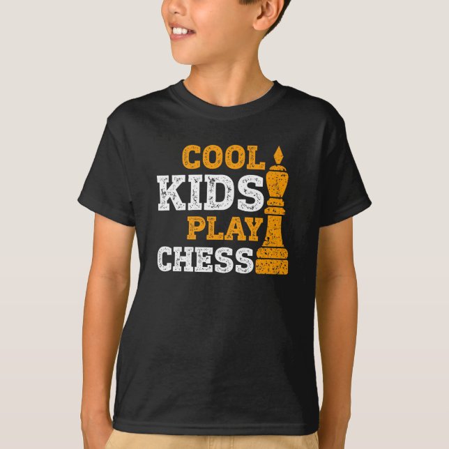 Coole Kinder spielen Schach-T - Shirt | Perfektes  (Vorderseite)