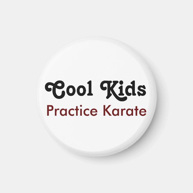 Coole Kinder üben Karate Magnet (Vorne)