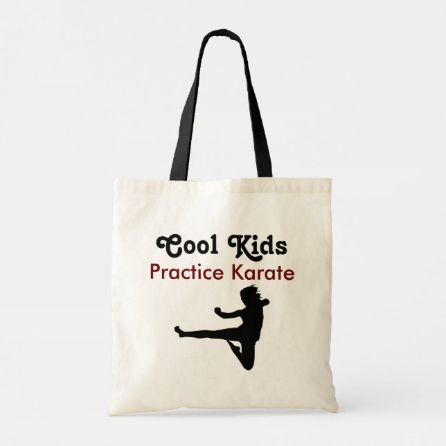 Coole Kinder üben Karate Tragetasche (Rückseite)