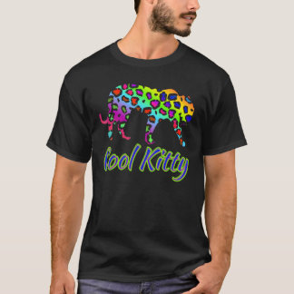 Coole Kitty großartige Katze Leopard Design T-Shirt