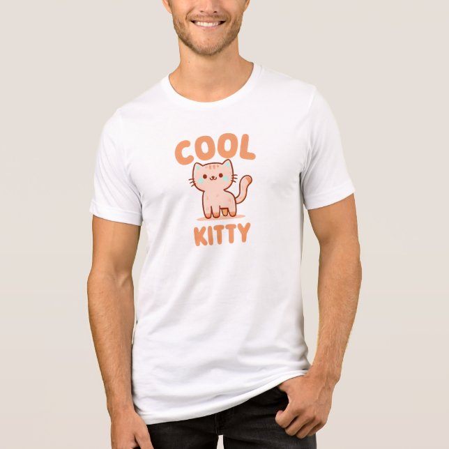 Coole Kitty Tri-Blend Shirt (Vorderseite)
