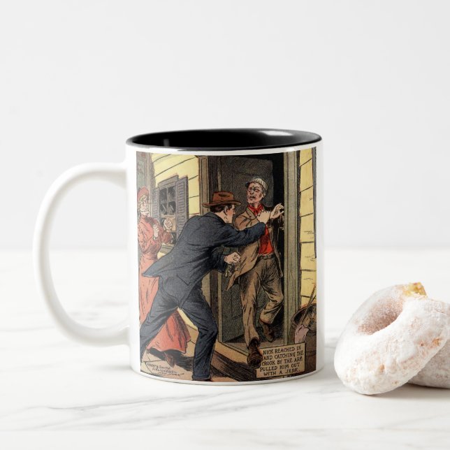 Coole Klassik Zweifarbige Tasse (Mit Donut)