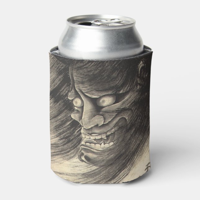 Coole klassische Vintage japanische Dämon-Tinte Ta Dosenkühler (Kanne Vorderseite)
