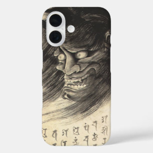 Coole klassische Vintage-japanische Dämonen-Tinte- iPhone 16 Hülle