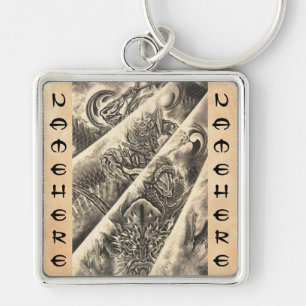 Coole klassische Vintage japanische Schlüsselanhänger