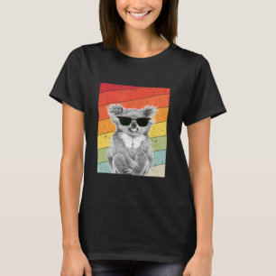 Coole Koala Retro Sonnenbrille für Koala Liebhaber T-Shirt