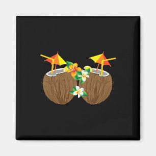 Coole Kokosgetränke Brust Funny Palm Tree Juice D Magnet