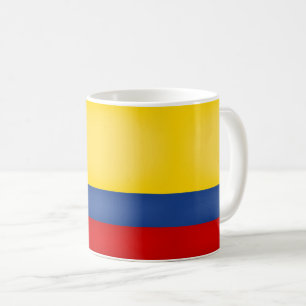 Coole kolumbianische Flagge Kaffeetasse