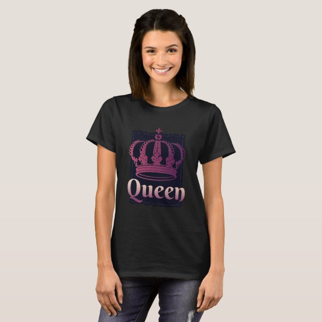 COOLE KÖNIGEN UND KÖNIGKEIT T-Shirt (Vorne ganz)