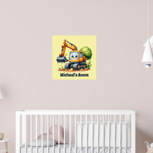 Coole Konstruktionsliebhaber fügen Namen hinzu Poster
