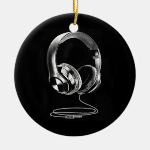 Coole Kopfhörer-Design für Men DJ Music Keramik Ornament