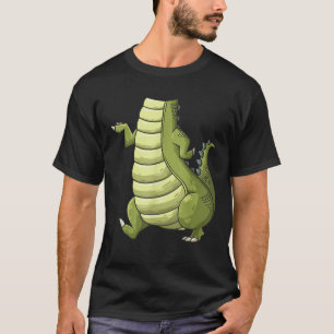 Coole kopflose Krokodil-Halloween-Kostüm lustige L T-Shirt