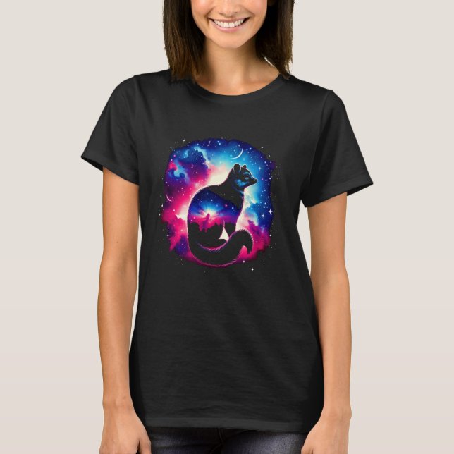 Coole kosmische Guinea Galaxy Grafik Weltraumkunst T-Shirt (Vorderseite)