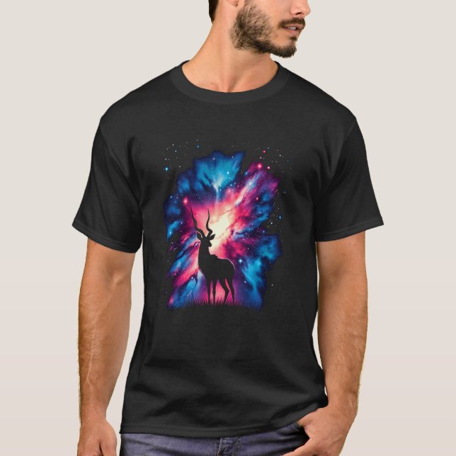 Coole kosmische Landgalaxie T-Shirt (Vorderseite)