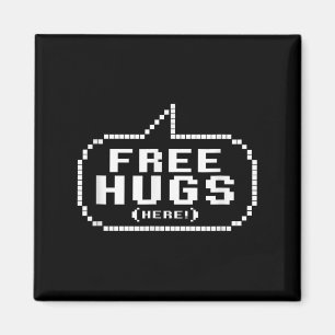 Coole kostenlose Hugs Quotes Novelty Graphic T-Shi Magnet