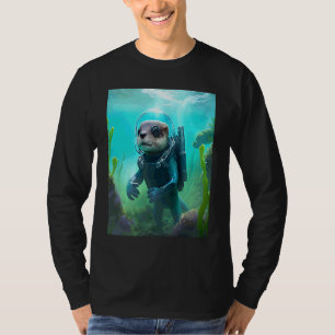 Coole Kostümierung für Seeotter Tauchen Otter 2 T-Shirt
