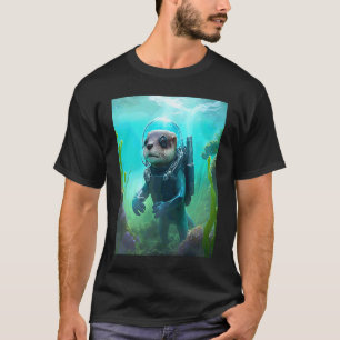 Coole Kostümierung für Seeotter Tauchen Otter 2 T-Shirt