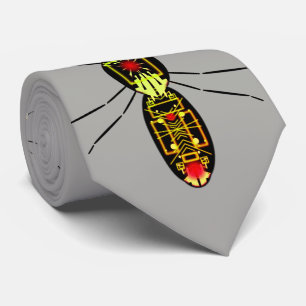 coole Krawatte mit Insekten