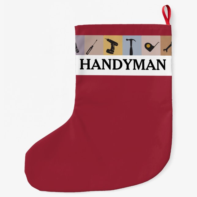 Coole kundengebundene großer weihnachtsstrumpf (Rückseite)