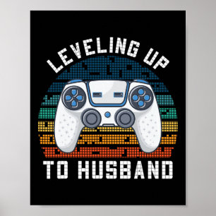 Coole künftige Verlobung Männer Jungen wachsen zu  Poster