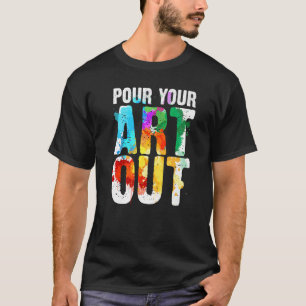 Coole Künstlerin Frauen Maler Lehrerin Paint Ar T-Shirt