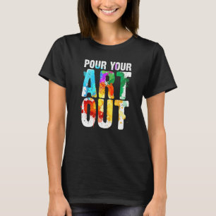 Coole Künstlerin Frauen Maler Lehrerin Paint Ar T-Shirt